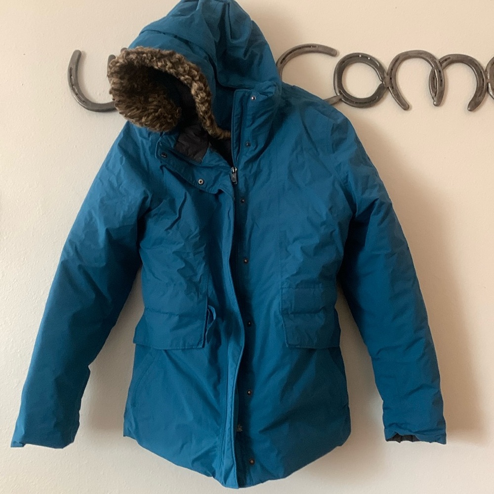 Blue North Face Winter coat